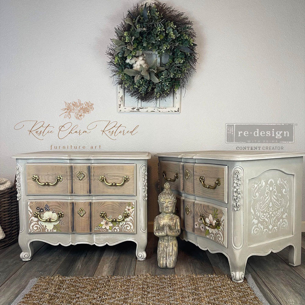 PAINTED FLORALS - 25" x 35" - Redesign Decor Transfer Decal