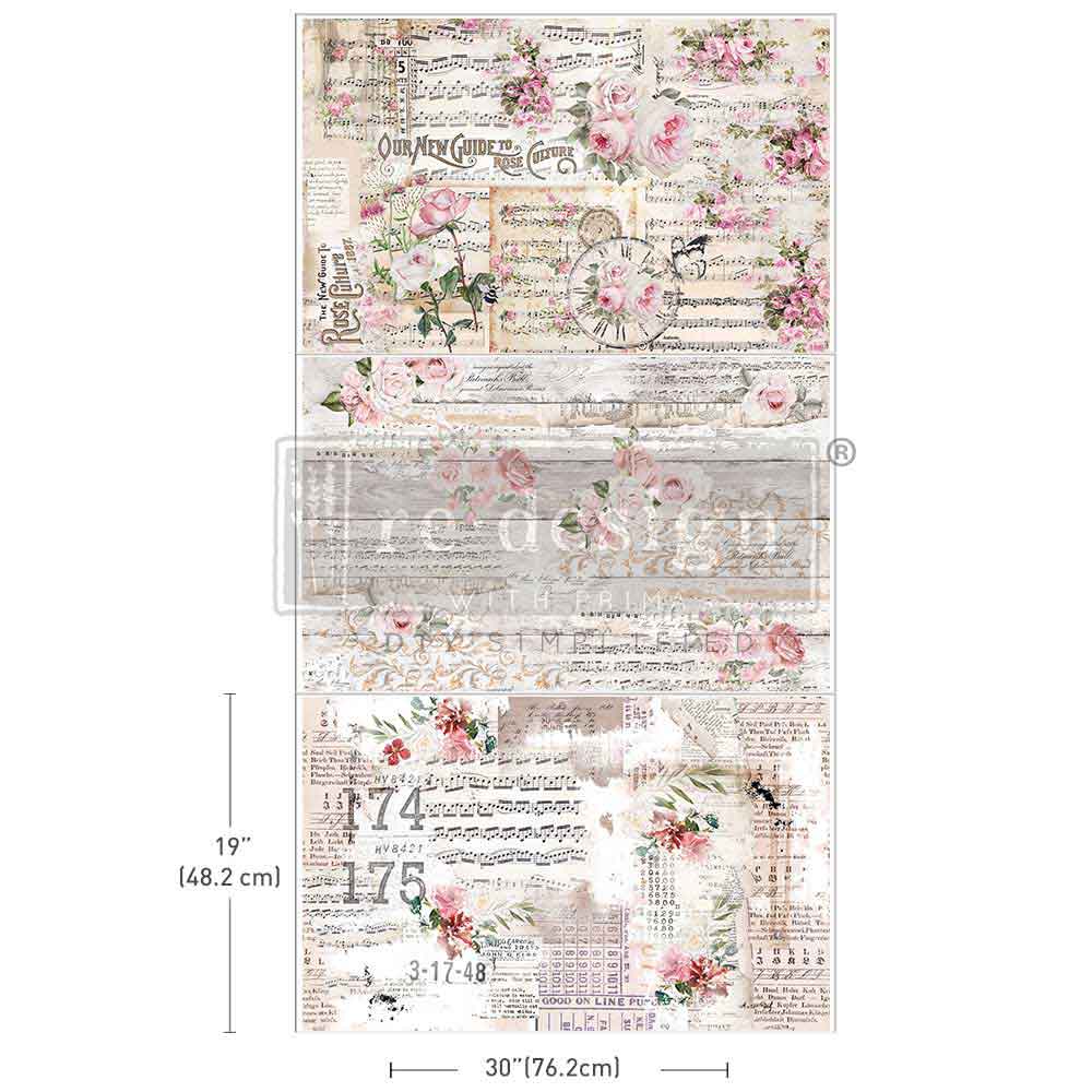 Shabby Chic Sheets Decoupage Paper