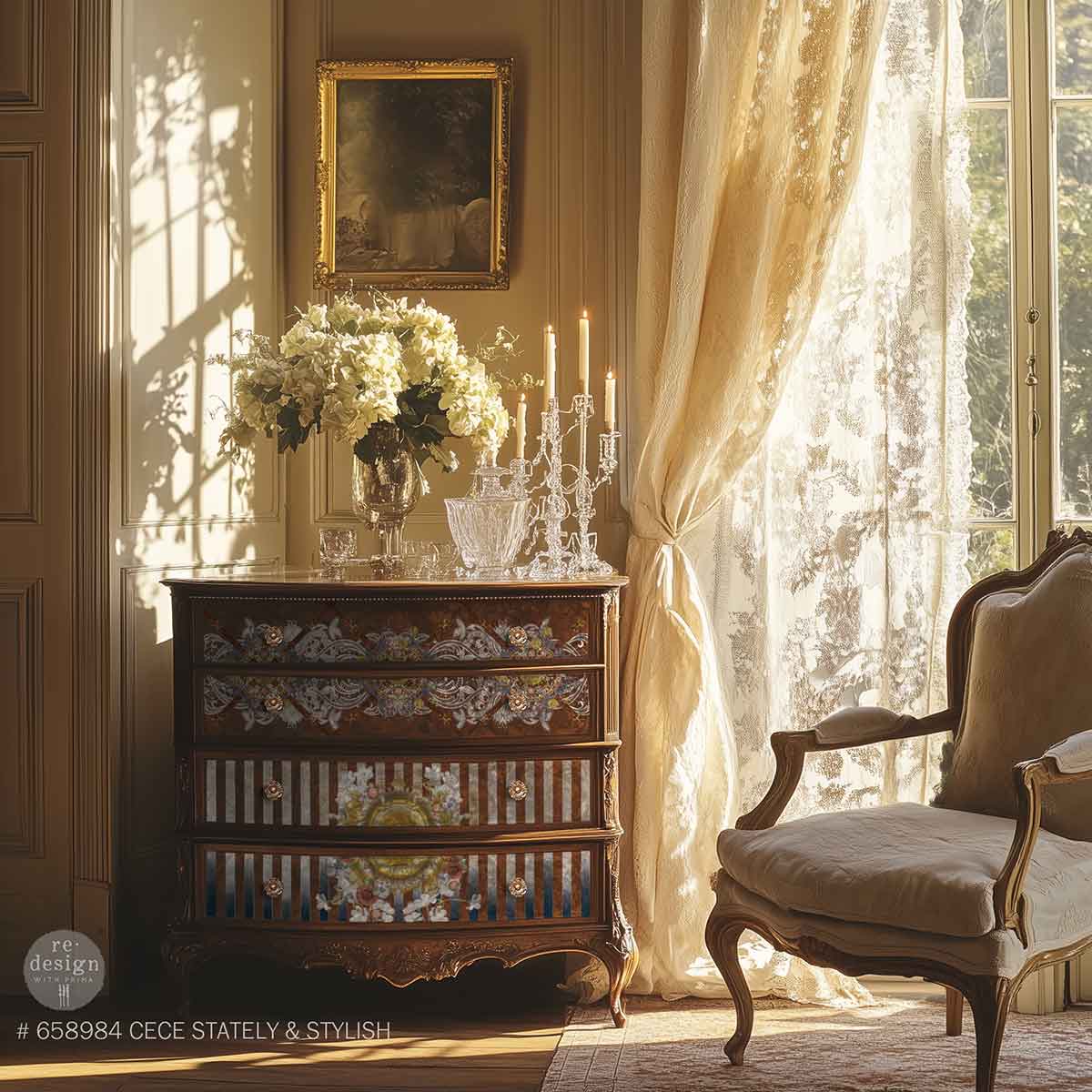 Stately & Stylish CeCe Restyled Large Transfer