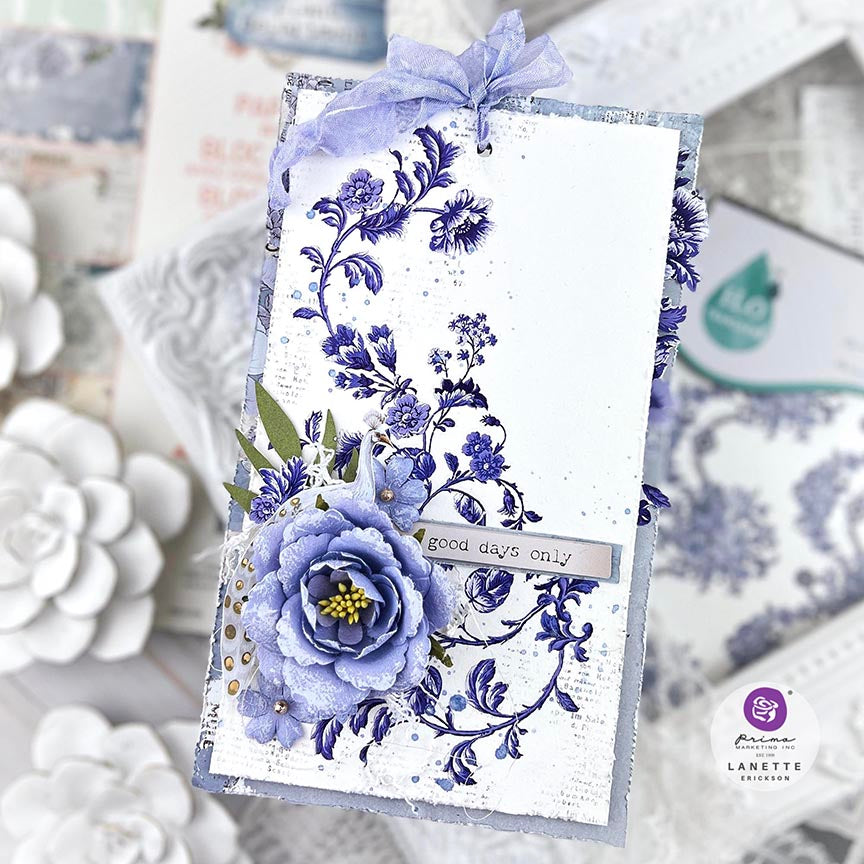 Azure Florals II H20 Transfer