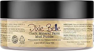 Mud Puddle - Dixie Belle - Mineral Chalk Paint - 118ml/4oz - 236ml/8oz - 473ml/16oz