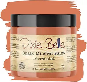 Terracotta - Dixie Belle - Mineral Chalk Paint - 118ml/4oz - 236ml/8oz - 473ml/16oz (Copy)