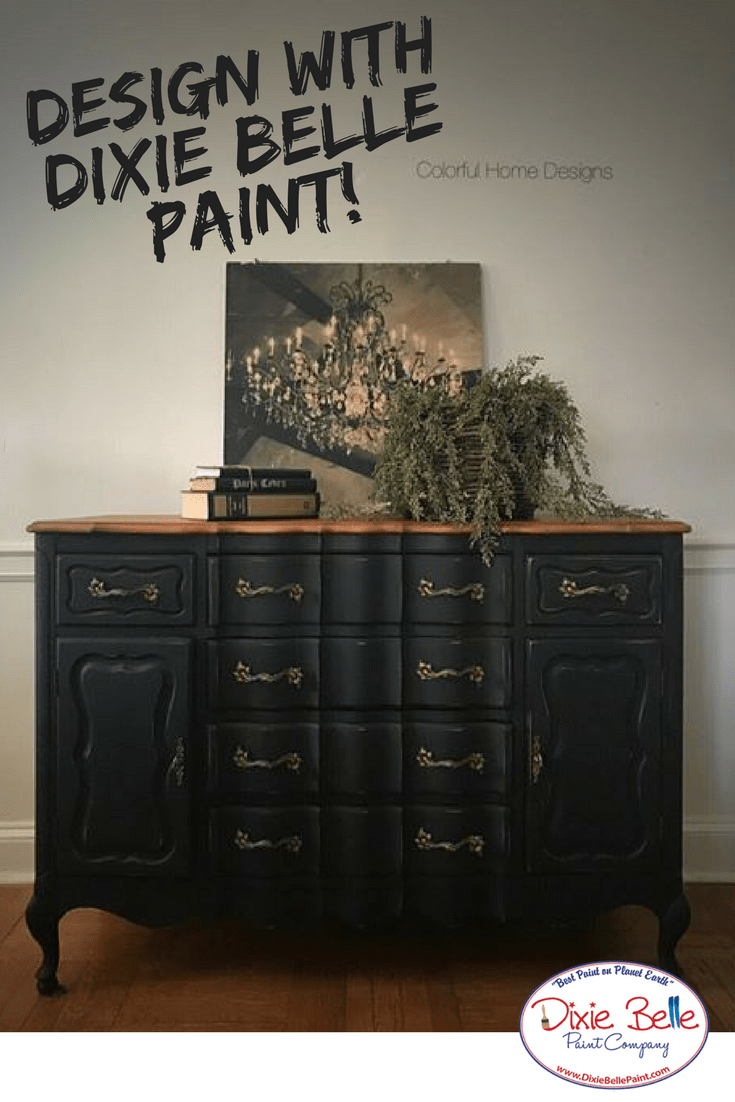 CAVIAR - Dixie Belle - Matt Black Chalk Mineral Paint - 236ml/8oz - 473ml/16oz