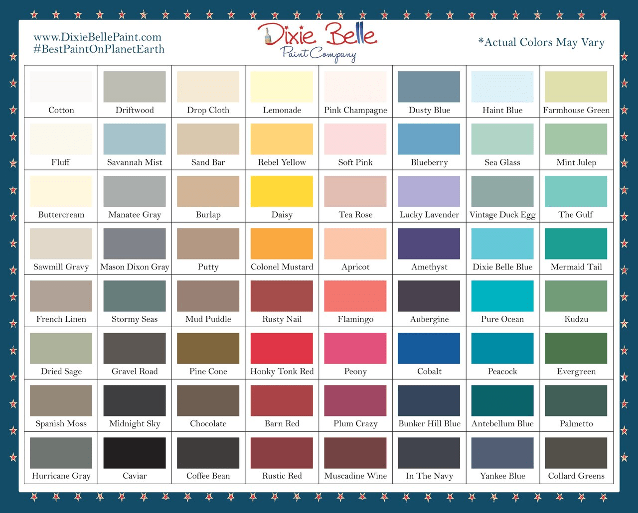 PURE OCEAN - Dixie Belle - Bright Vibrant Teal Mineral Chalk Paint - 236ml/8oz - 473ml/16oz