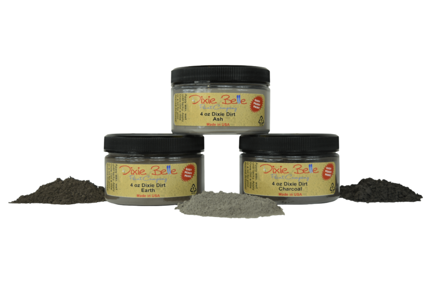 DIXIE DIRT - CHARCOAL - Ageing Dust Dixie Belle Chalk Paint 4oz/113g