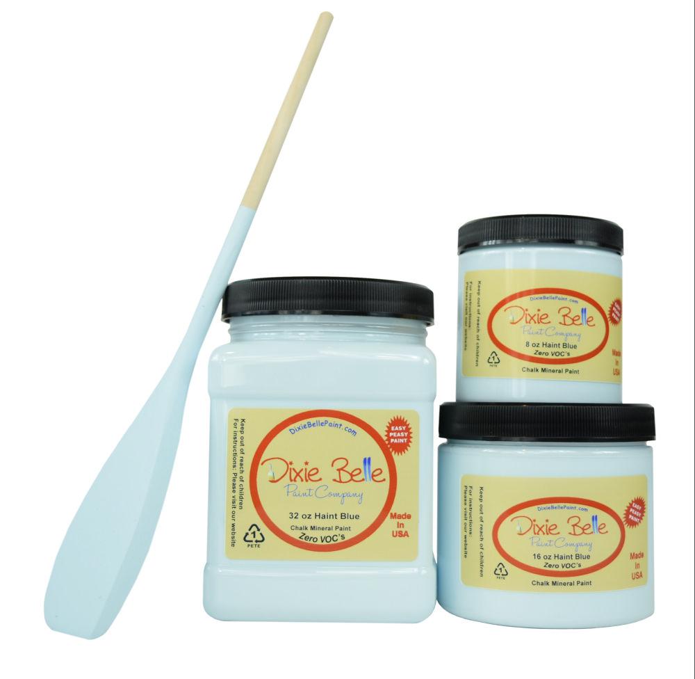 HAINT BLUE - Dixie Belle - Soft Pastel Blue Chalk Mineral Paint - 236ml/8oz - 473ml/16oz