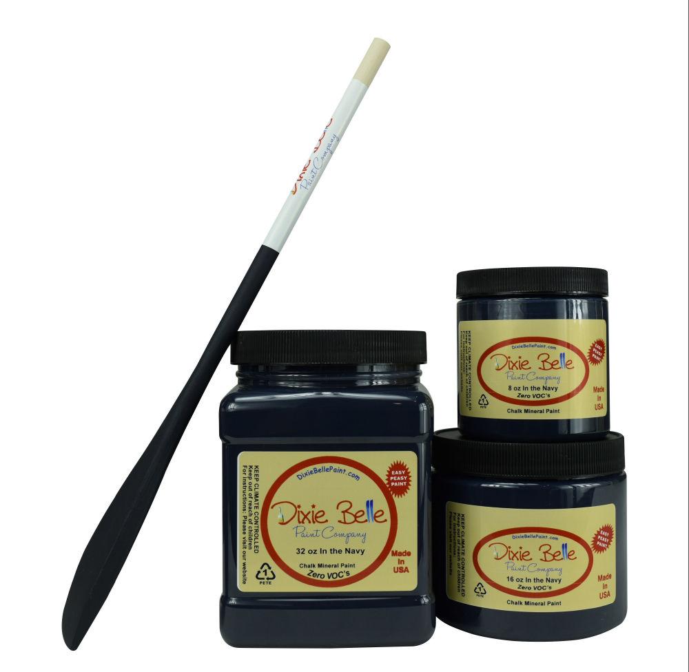 IN THE NAVY - Dixie Belle - Chalk Mineral Paint - 236ml/8oz - 473ml/16oz - 946ml/32oz