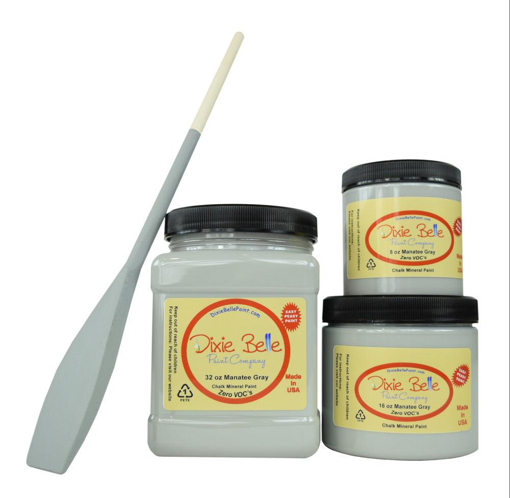 MANATEE GRAY - Dixie Belle - Chalk Mineral Paint - 236ml/8oz - 473ml/16oz - 946ml/32oz