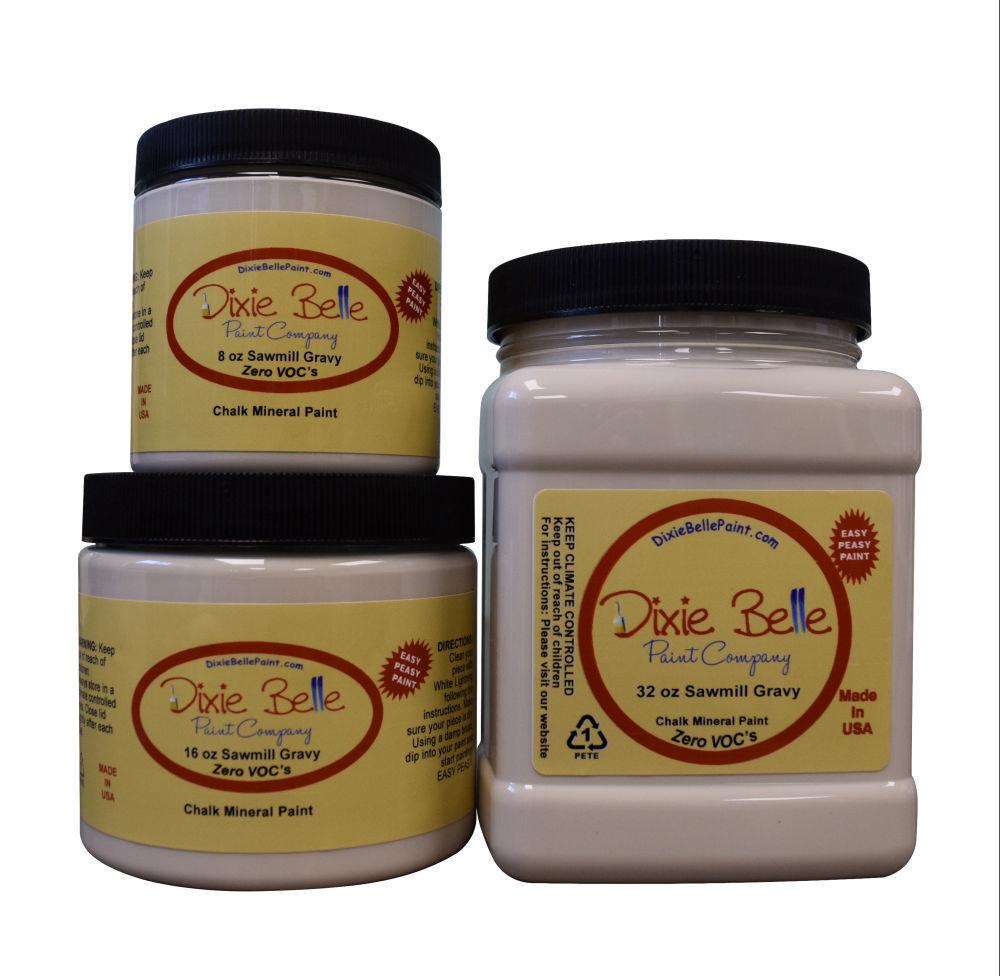 SAWMILL GRAVY - Dixie Belle - Chalk Mineral Paint - 236ml/8oz - 473ml/16oz - 946ml/32oz