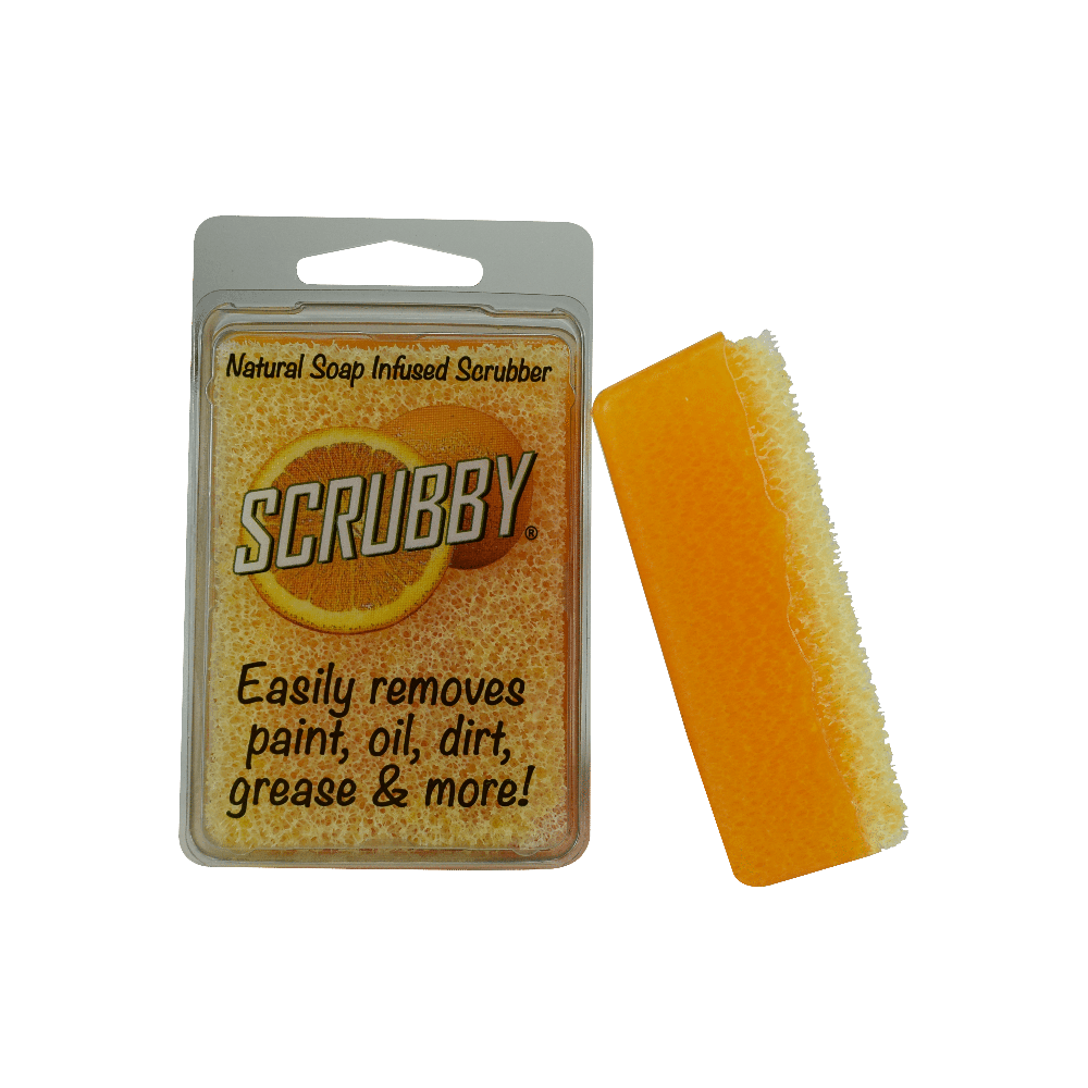 SCRUBBY SOAP - Natural soap infused scrubber - Lemon, Lime & Orange