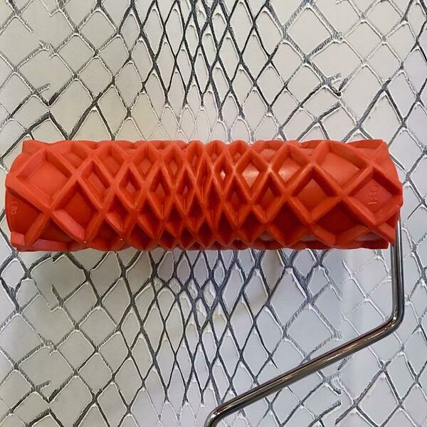 Decorative Art Paint Roller with Handle - SNAKE SKIN