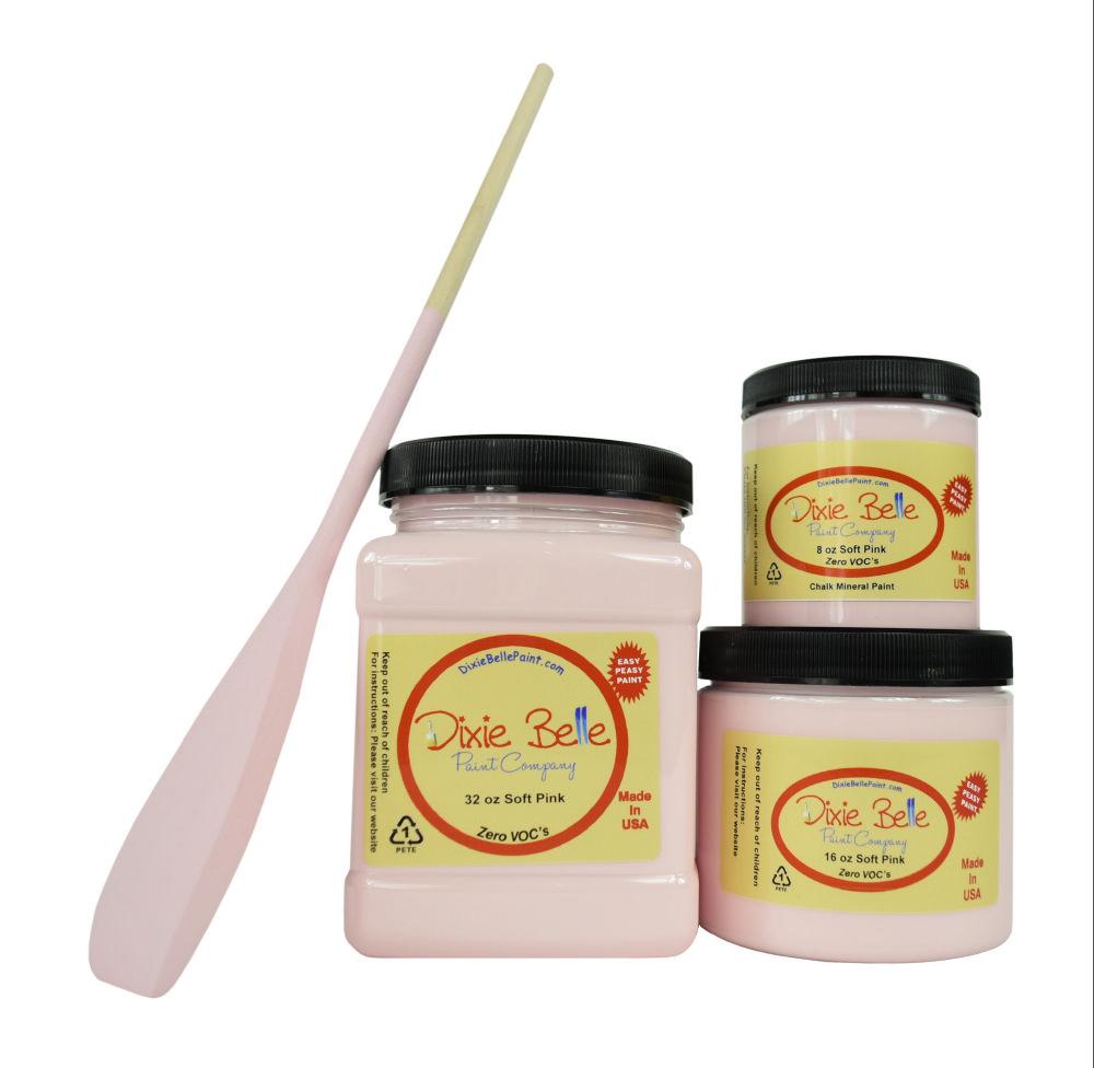 SOFT PINK - Dixie Belle - Chalk Mineral Paint - 236ml/8oz - 473ml/16oz - 946ml/32oz