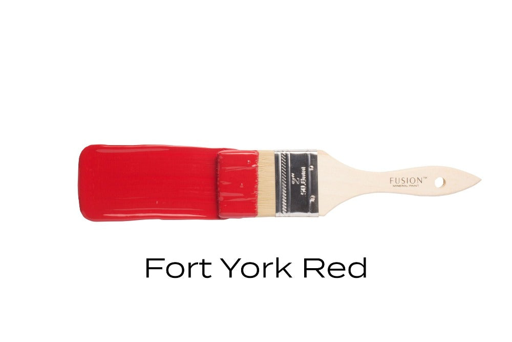 Fort York Red is an extremely popular vibrant fire engine red that really pops with excitement in a neutral room.