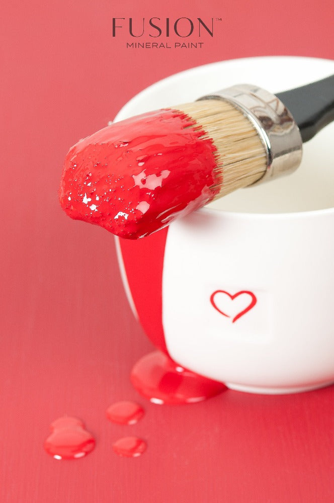 Fort York Red is an extremely popular vibrant fire engine red that really pops with excitement in a neutral room.