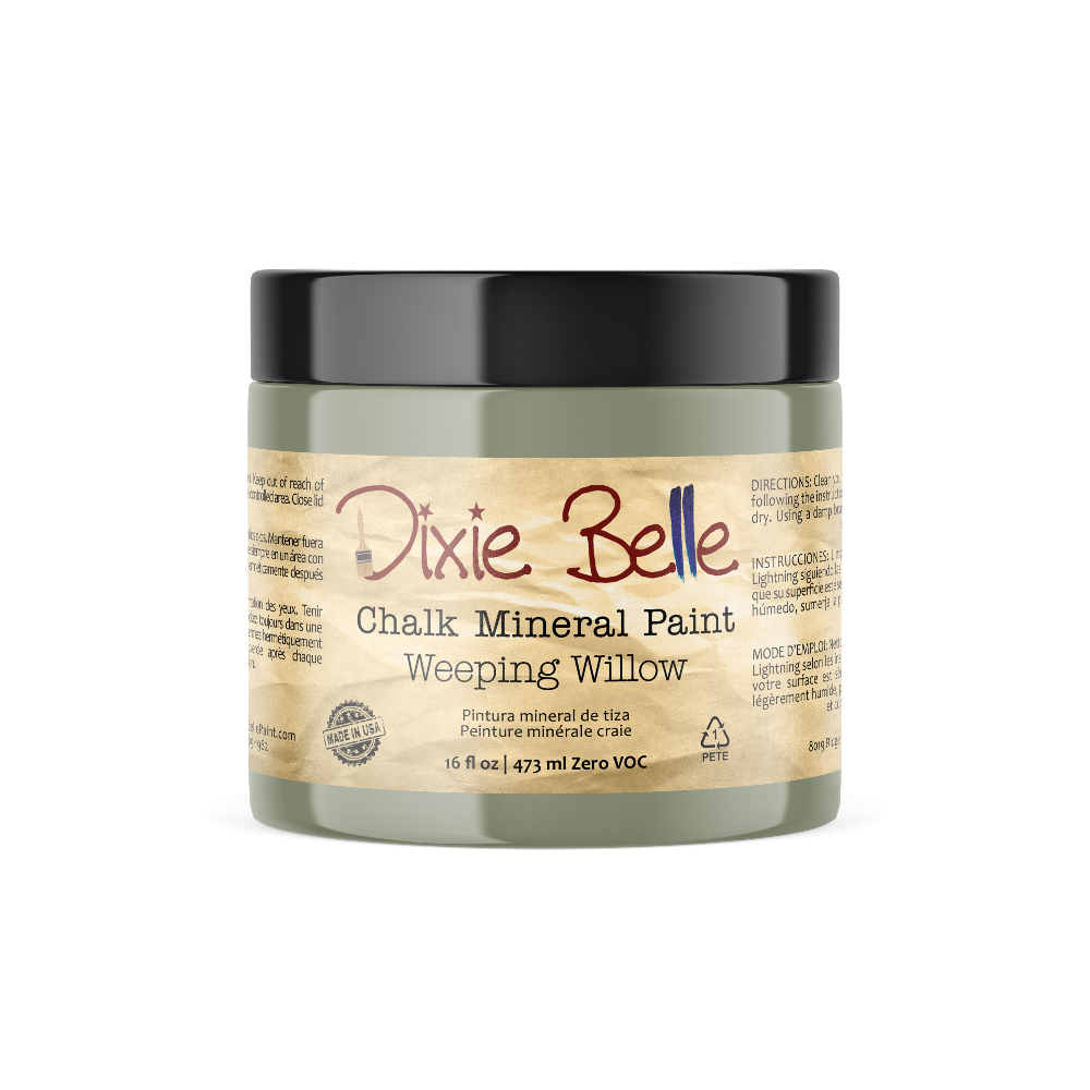 WEEPING WILLOW - Dixie Belle - Soft Green Chalk Mineral Paint - 118ml/4oz - 236ml/8oz - 473ml/16oz