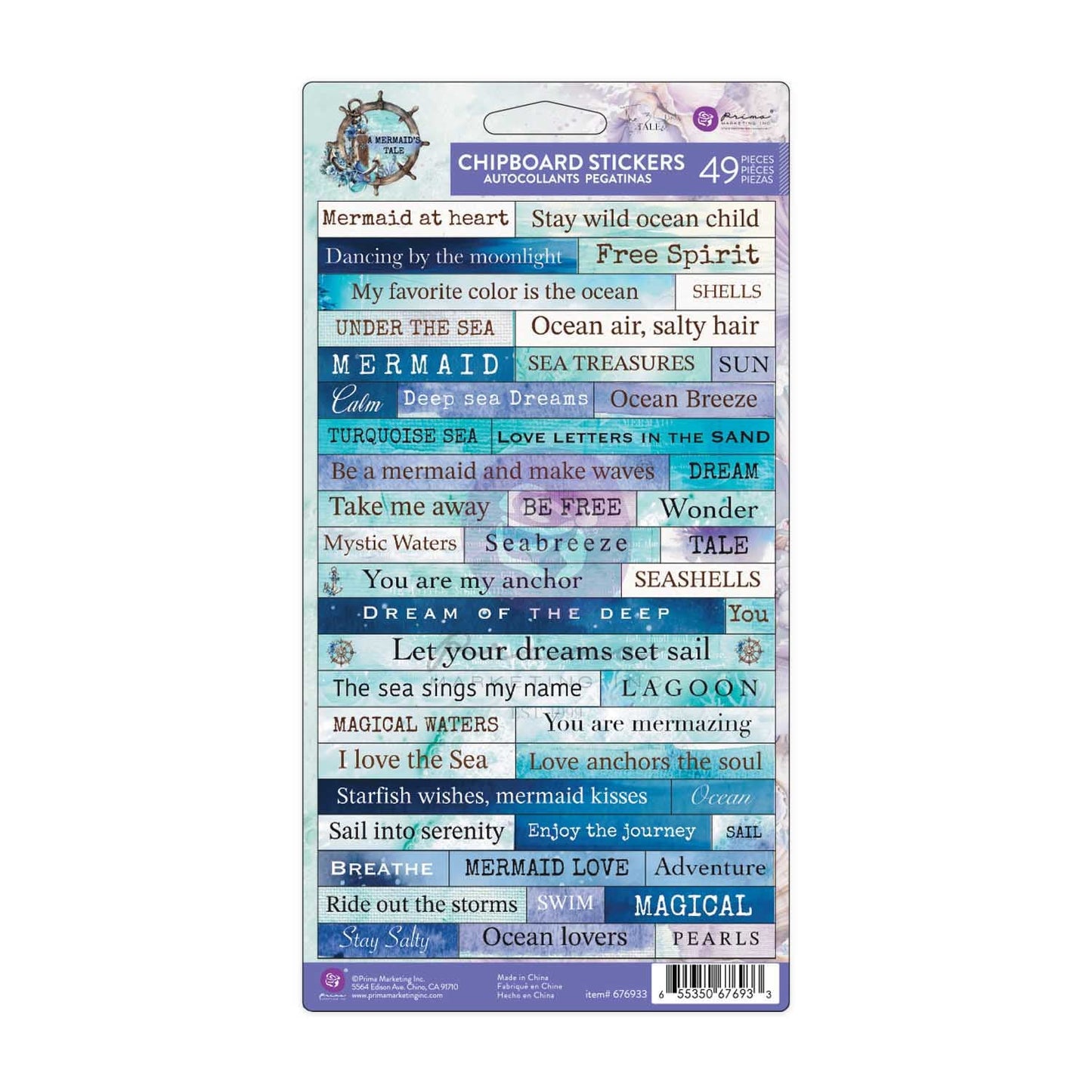 MT CHIPBOARD STICKERS (49 PCS)