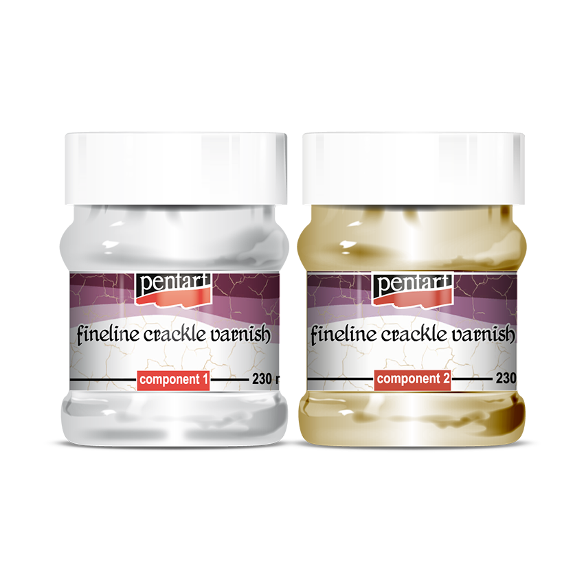 FINELINE CRACKLE VARNISH, 2 COMPONENTS