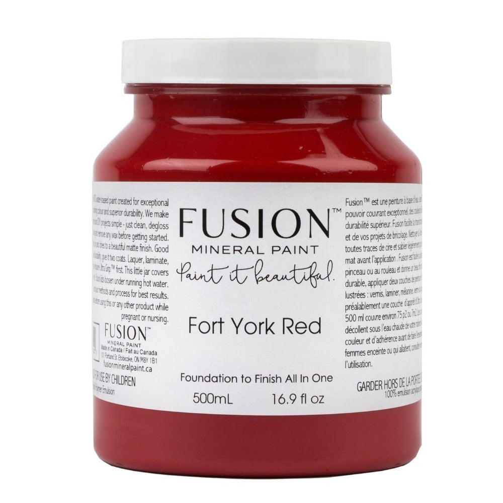 Fort York Red is an extremely popular vibrant fire engine red that really pops with excitement in a neutral room.