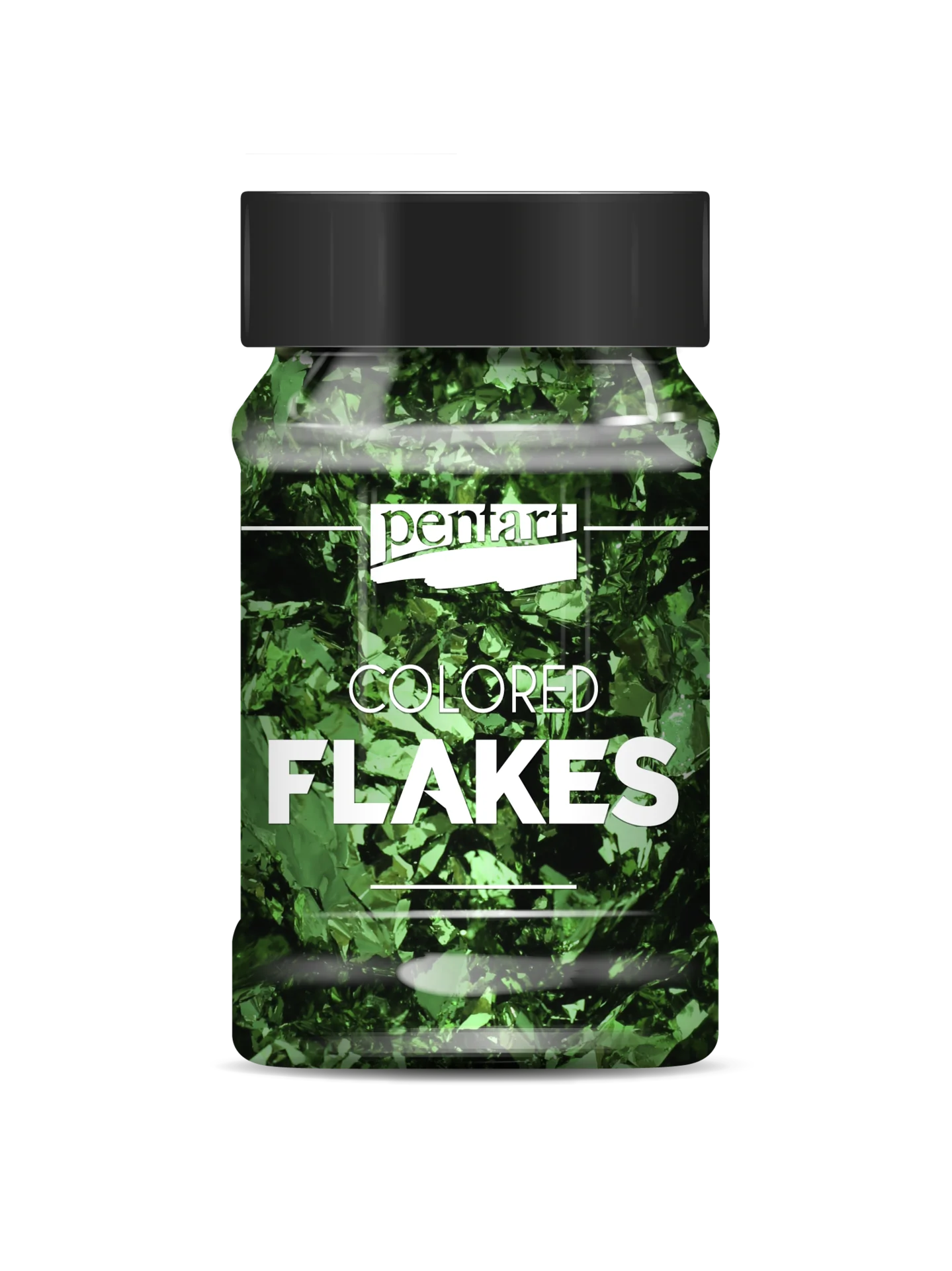 GREEN- COLOURED FOIL FLAKES MIN. 1 G