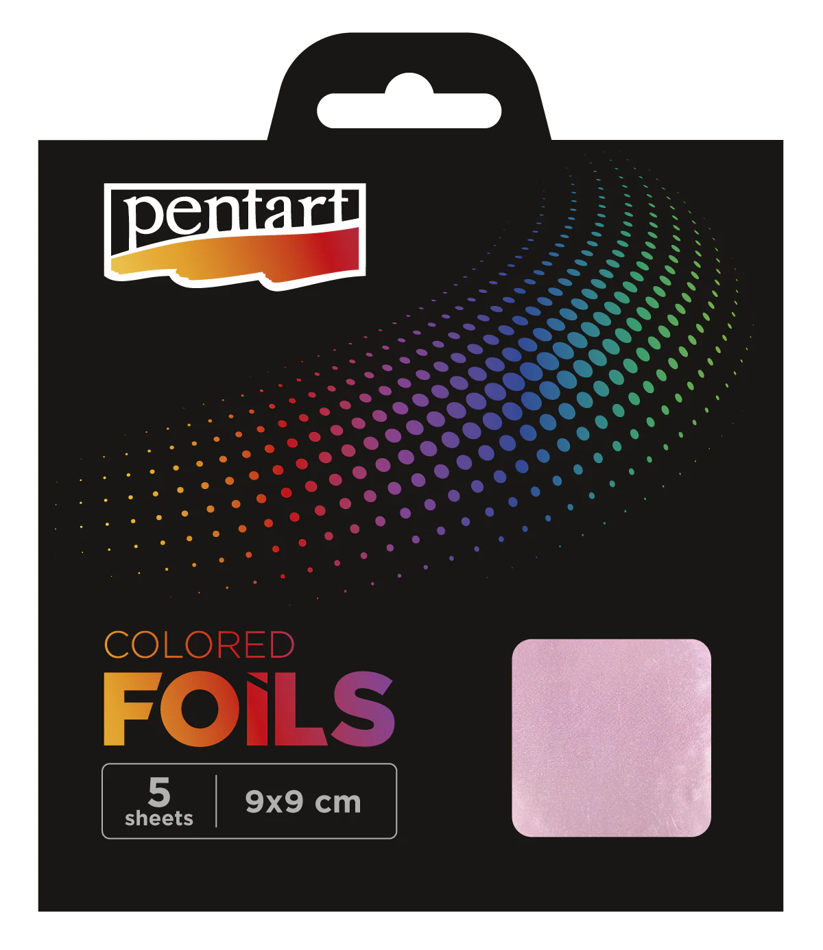 LIGHT LILAC - COLOURED FOIL SHEETS 9X9 CM 5 SHEETS/PACK