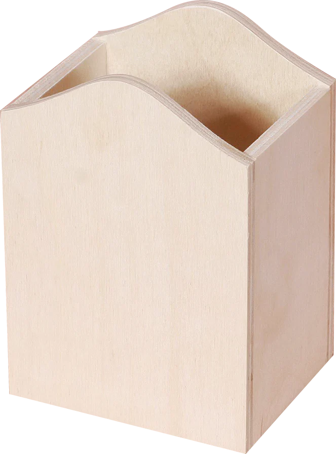 WOODEN STATIONERY HOLDER- SQUARE