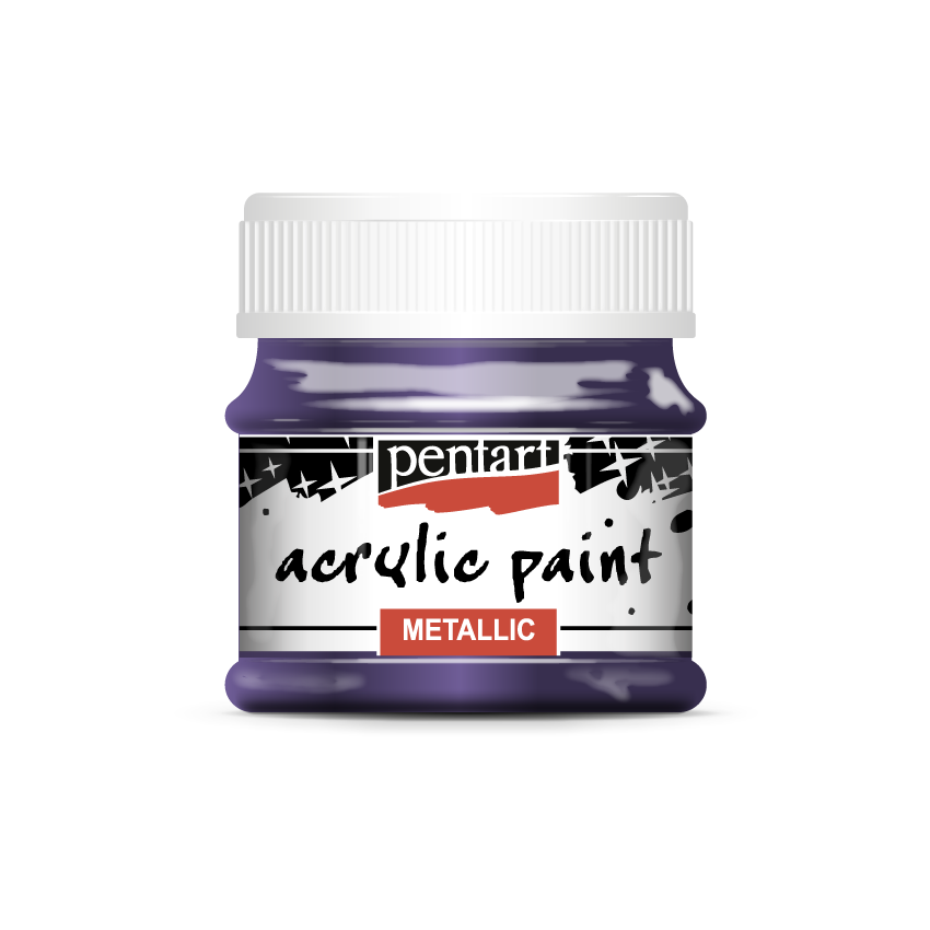 SILVER PURPLE - METALLIC ACRYLIC PAINT