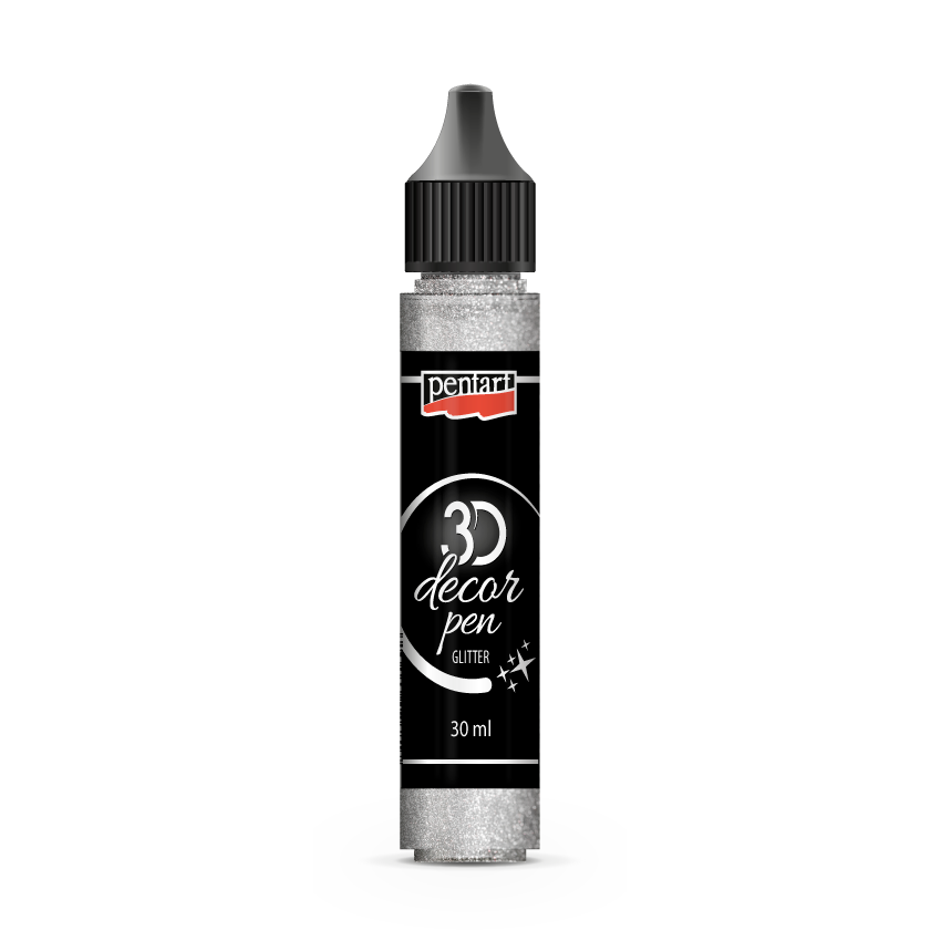 SPARKLING SILVER - 3D DECOR PEN 30 ML