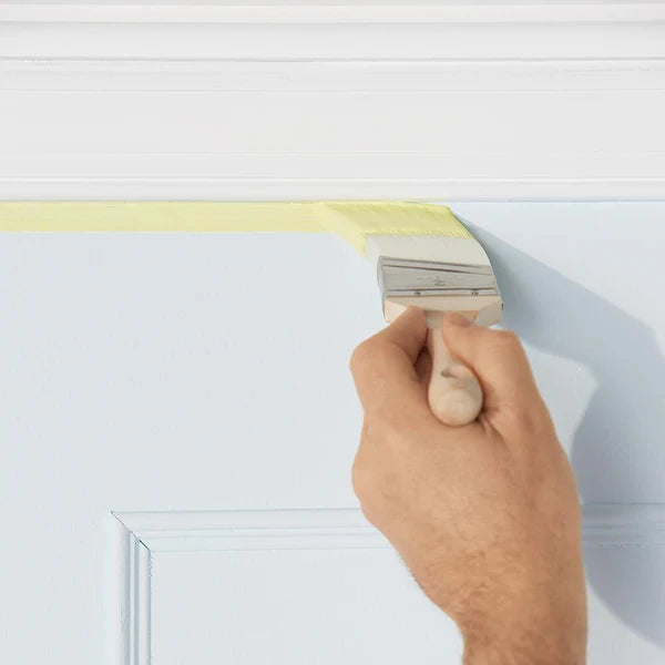 Angled Stubby Paint Next To Trim Brush 2"