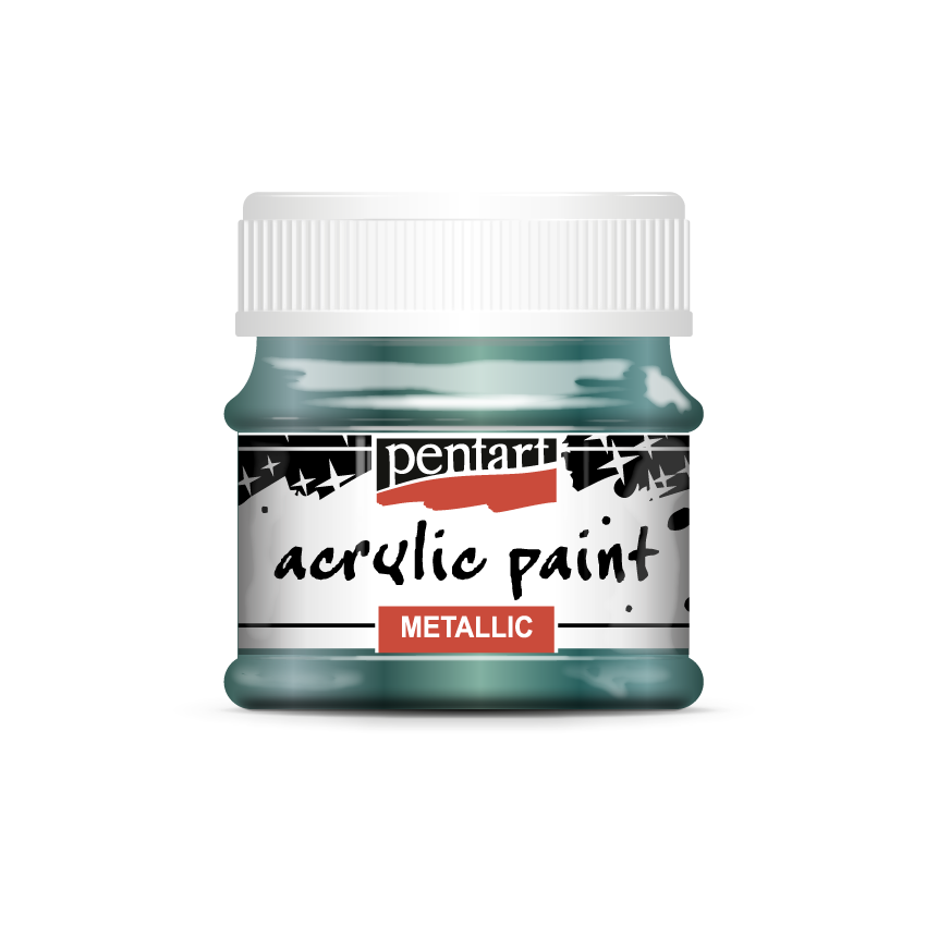 TEAL - METALLIC ACRYLIC PAINT
