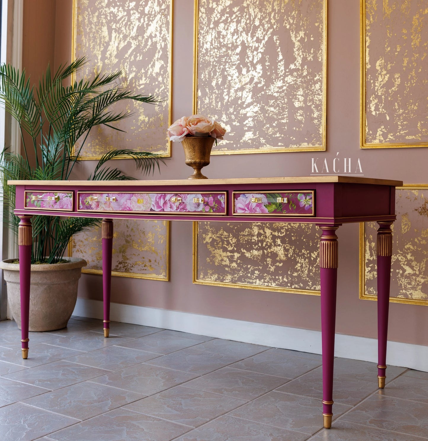 Kacha Pink - Furniture Paint - 118ml/4oz - 236ml/8oz - 473ml/16oz )