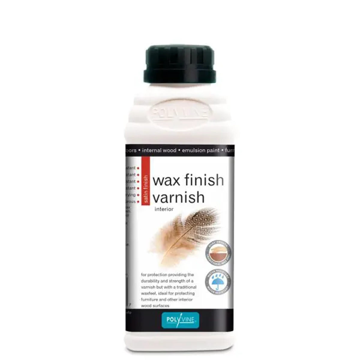 Polyvine Wax Finish Varnish Satin 500ML