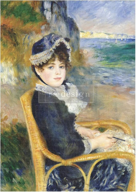 Riviera - A1 Rice Paper for Decoupage - LARGE - 59.4cm x 84.1cm - Re-Design with Prima