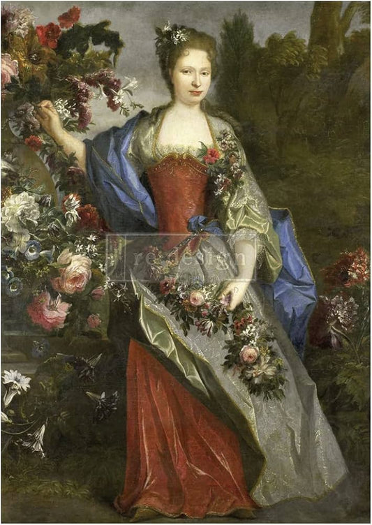 Royal Garden - A1 Rice Paper for Decoupage - LARGE - 59.4cm x 84.1cm - Re-Design with Prima