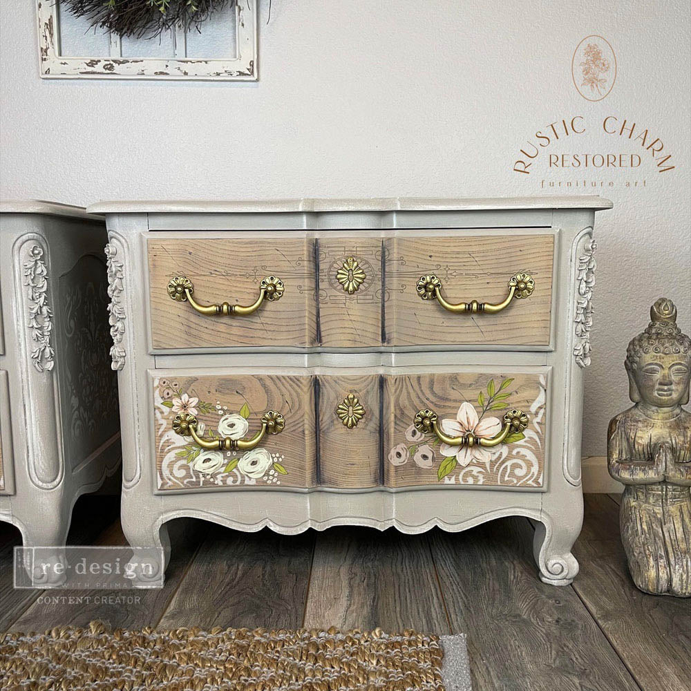 PAINTED FLORALS - 25" x 35" - Redesign Decor Transfer Decal