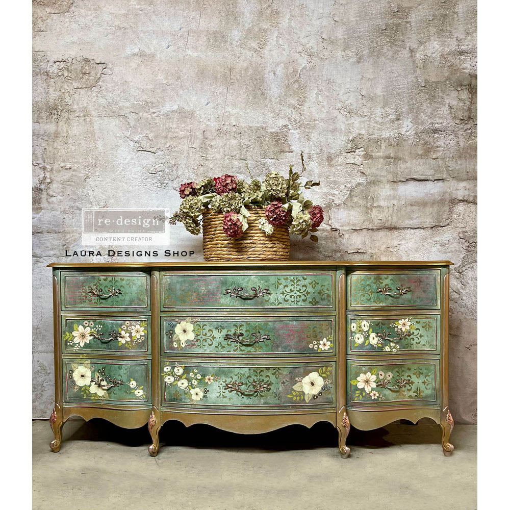 PAINTED FLORALS - 25" x 35" - Redesign Decor Transfer Decal