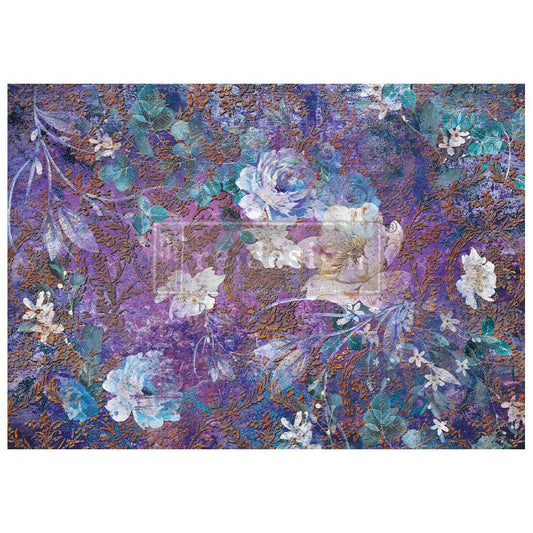 Magical Floral - A1 Rice Paper for Decoupage - LARGE - 59.4cm x 84.1cm - Re-Design with Prima