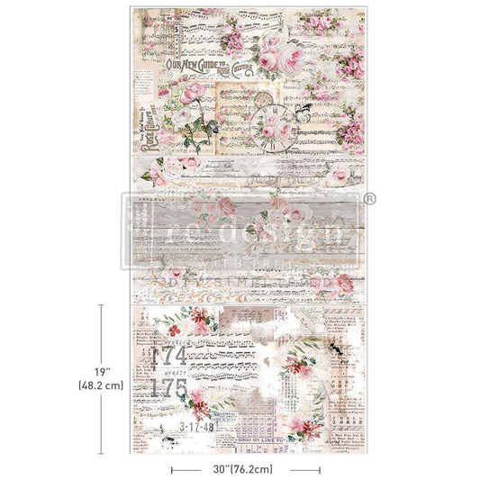 Shabby Chic Sheets Decoupage Paper