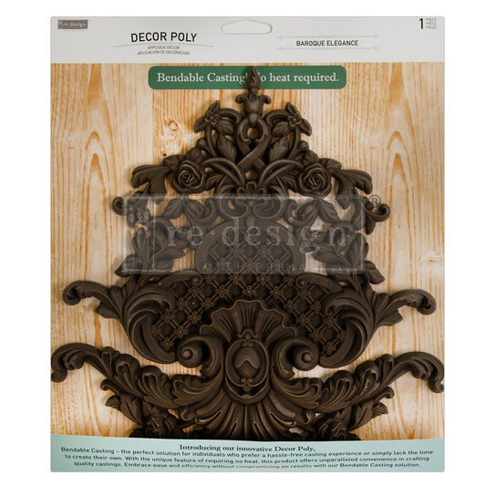 BAROQUE ELEGANCE – 10?X9.89?X0.49? / 25.4CMX25.1CMX1.2CM