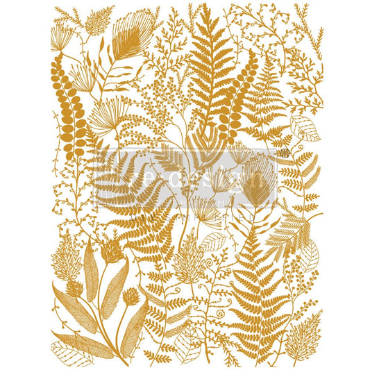 FOLIAGE FINESSE GOLD FOIL TRANSFER- KACHA FURNITURE