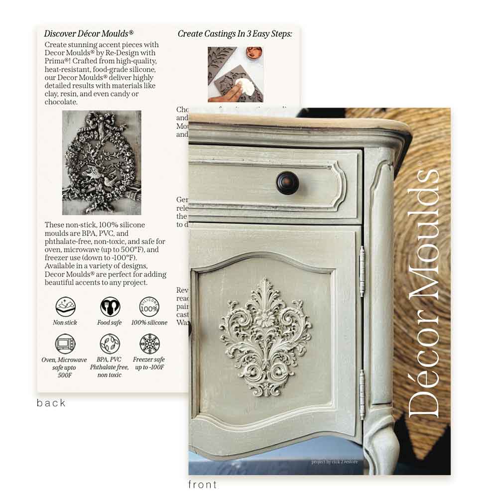 DECOR MOULDS POSTCARD - PACK OF 5 POSTCARDS, EACH 5"x7"