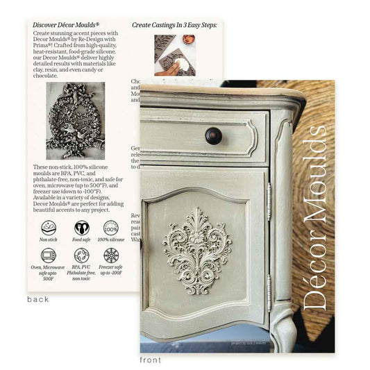 DECOR MOULDS POSTCARD - PACK OF 5 POSTCARDS, EACH 5"x7"