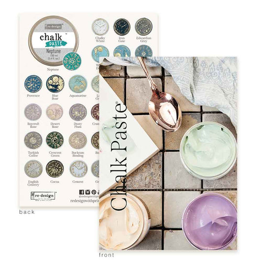 CHALK PASTE POSTCARD - PACK OF 5 POSTCARDS, EACH 5"x7"