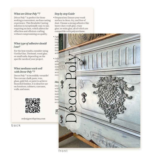 DECOR POLY POSTCARD - PACK OF 5 POSTCARDS, EACH 5"x7"