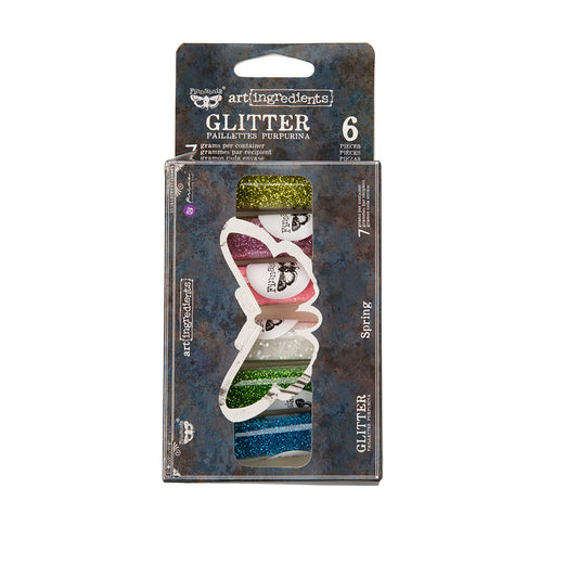 SPRING GLITTER SET – ART INGREDIENTS – 6 BOTTLES X 10 GRAMS EACH