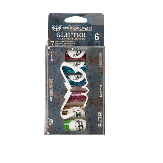 SUMMER GLITTER SET – ART INGREDIENTS – 6 BOTTLES X 10 GRAMS EACH