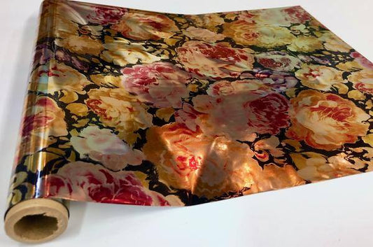 BAYLEE FLOWERS- Rub On Metallic Foil by APS - Textile Friendly