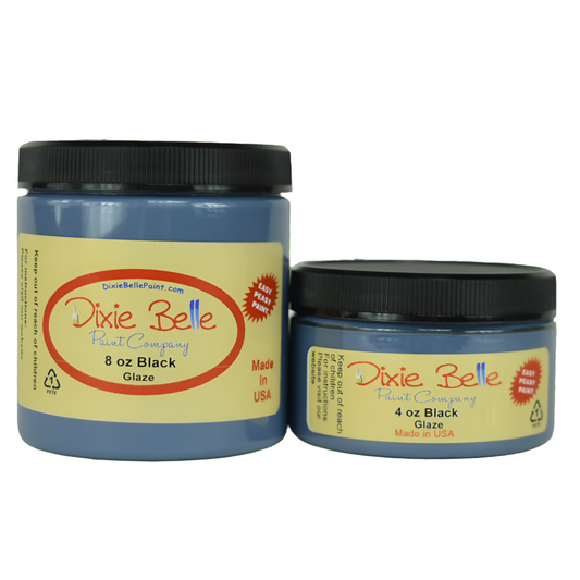 GLAZE - BLACK - 4oz/118ml, 8oz/237ml