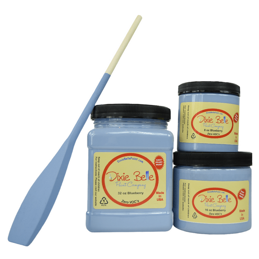 BLUEBERRY - Dixie Belle - Perwinkle Blue Grey Chalk Mineral Paint - 236ml/8oz - 473ml/16oz