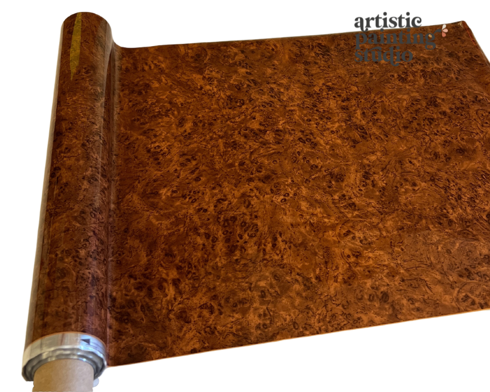 BURL WOOD - Rub On Metallic Foil by APS - Textile Friendly