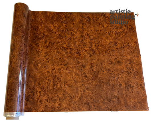 BURL WOOD - Rub On Metallic Foil by APS - Textile Friendly